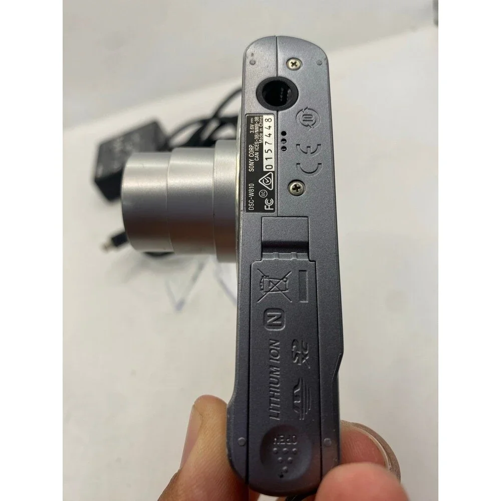 Sony Cyber-shot DSC-W810 20.1MP Silver Compact Camera – Battery & USB Cable